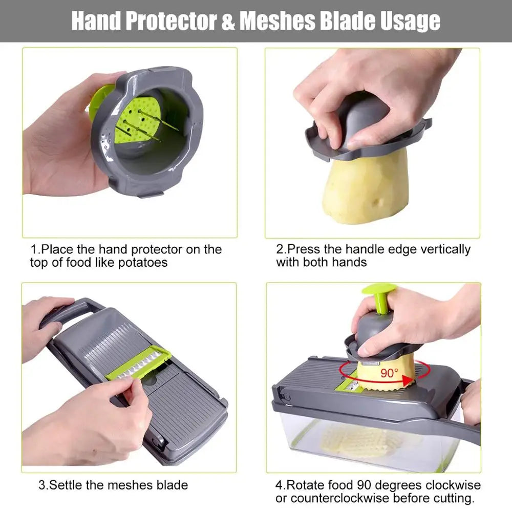 7-in-1 Vegetable Chopper & Grater Set