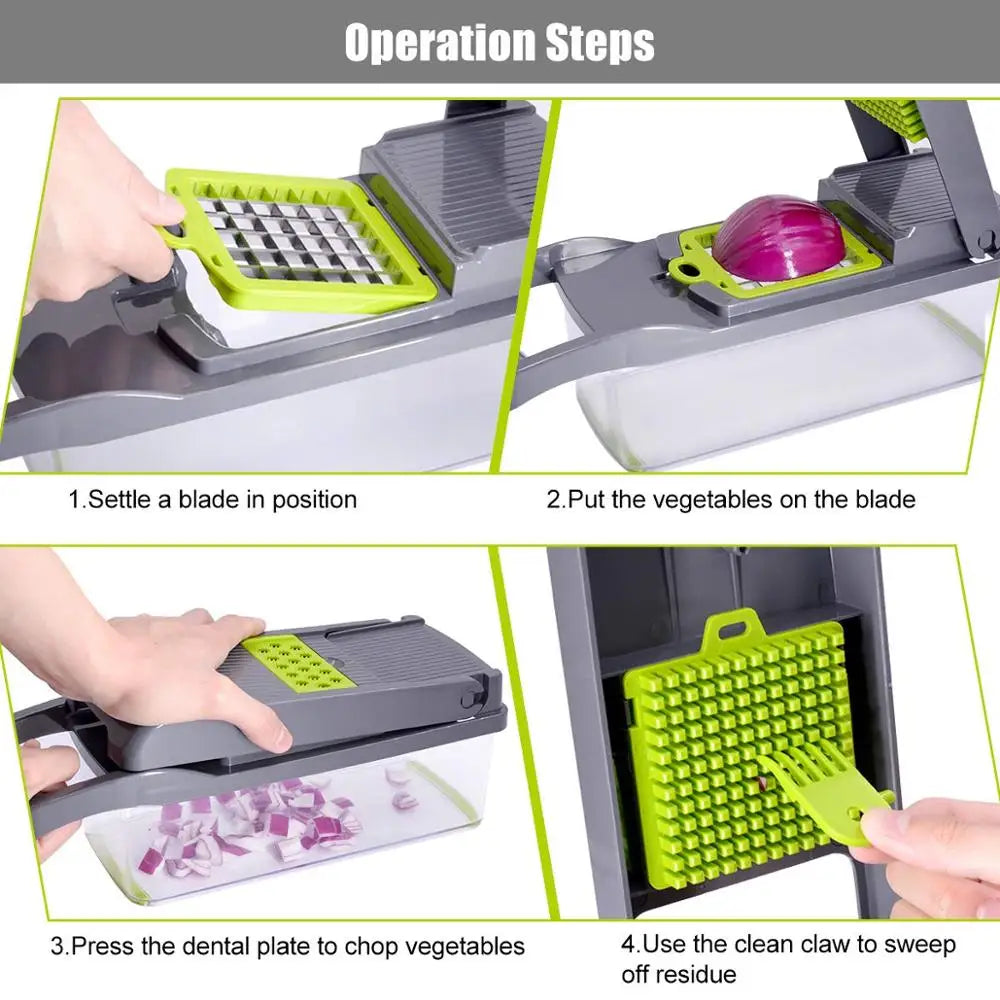 7-in-1 Vegetable Chopper & Grater Set