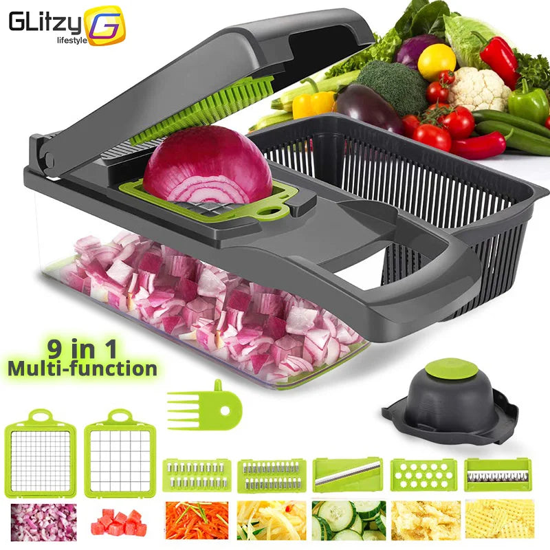 7-in-1 Vegetable Chopper & Grater Set