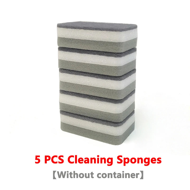 Soap Dispenser with Built-In Sponge Holder