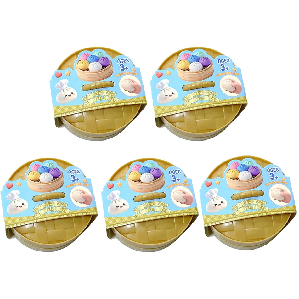 Glitter Dumpling Squishy Squeeze Toy (6 Styles)