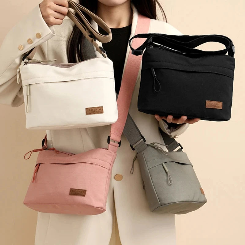 3-Pocket Shoulder Crossbody Bag for Women