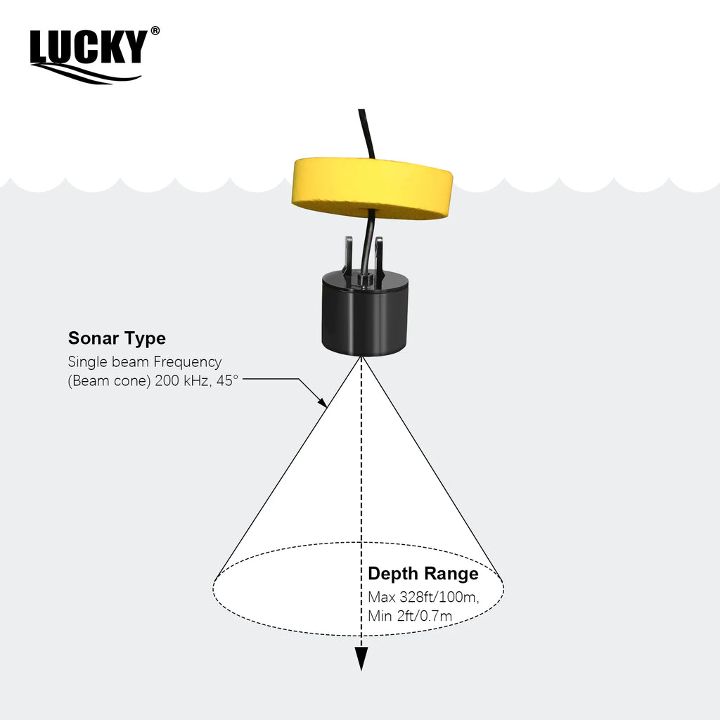 Portable Fish Finder with Sonar & Depth Alarm
