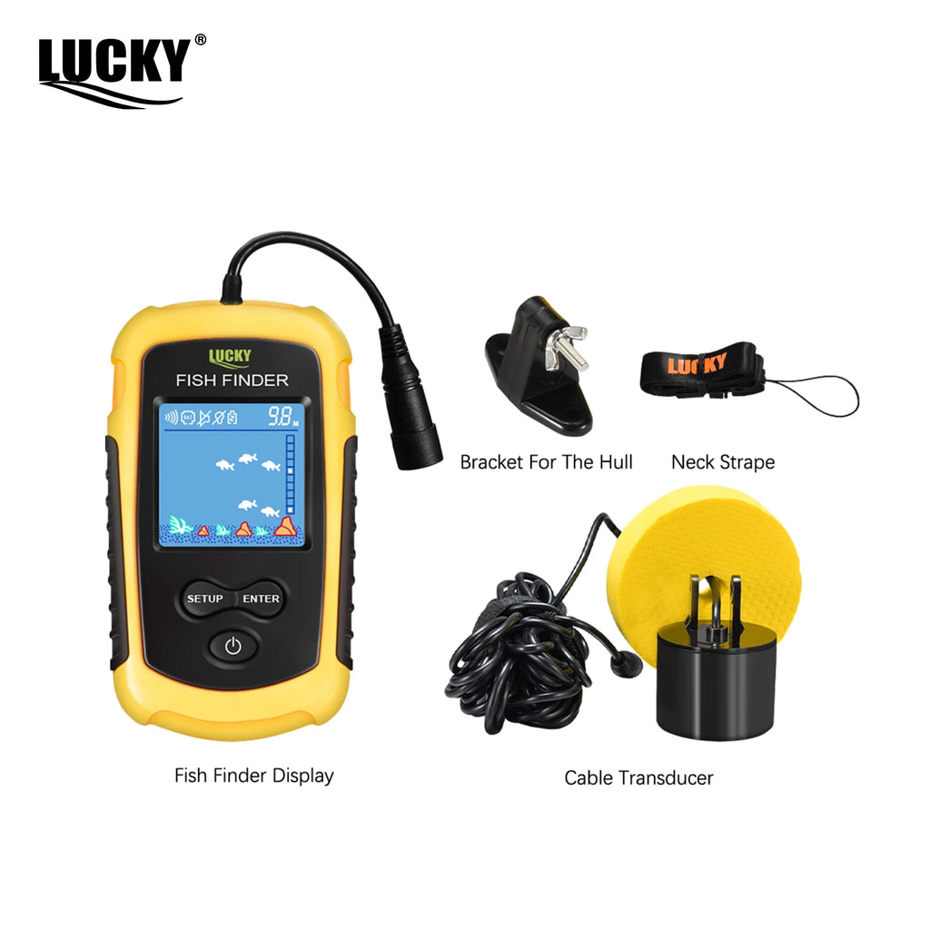 Portable Fish Finder with Sonar & Depth Alarm