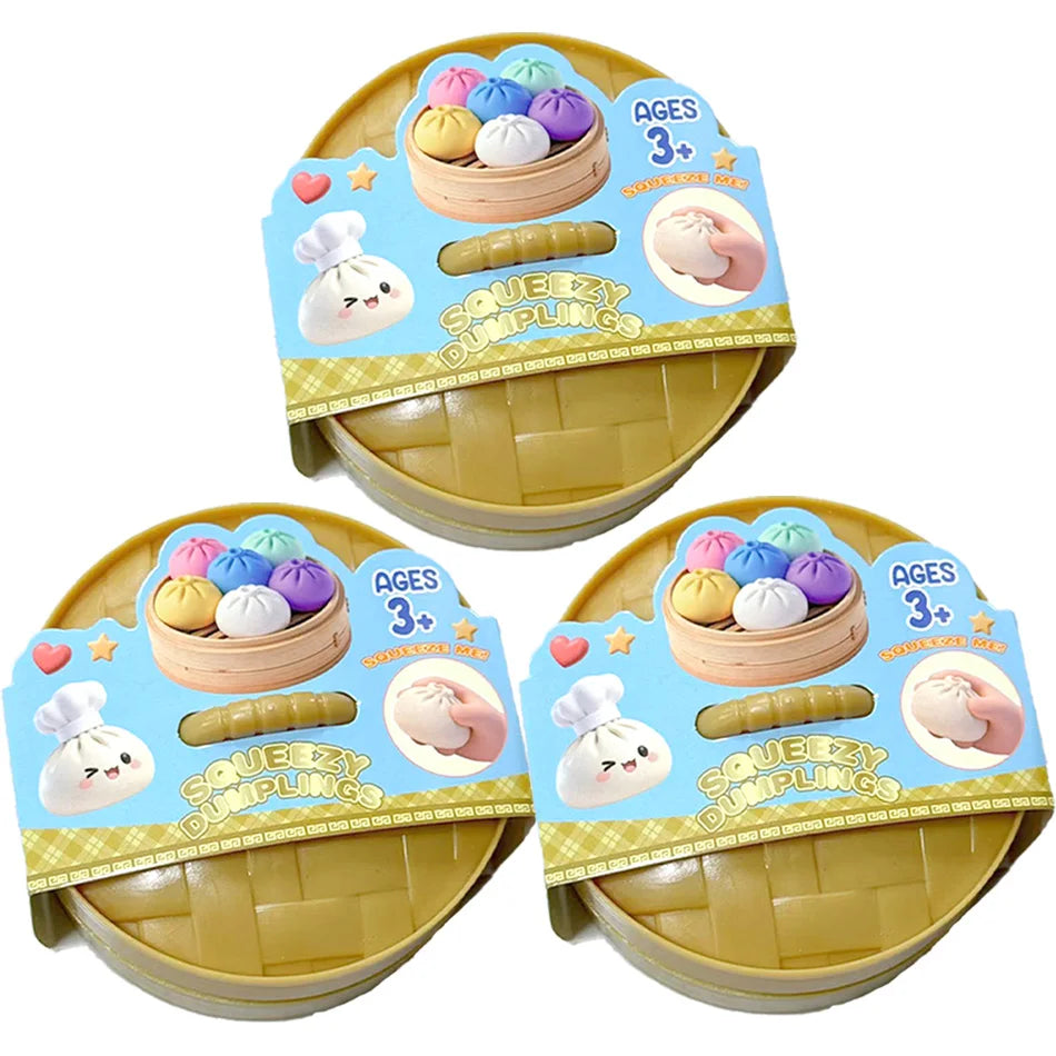 Glitter Dumpling Squishy Squeeze Toy (6 Styles)