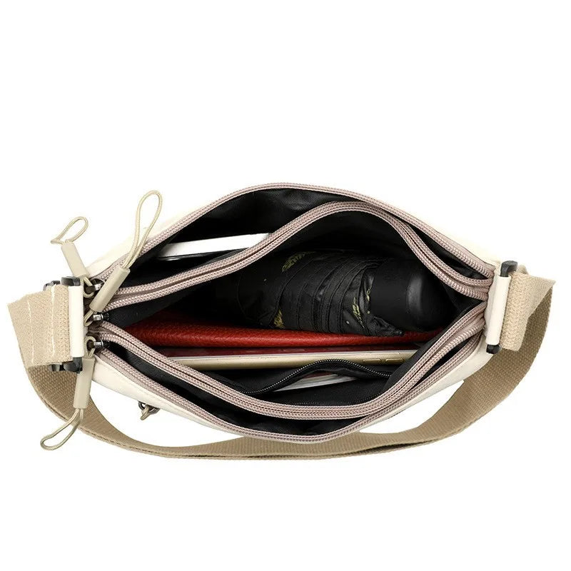3-Pocket Shoulder Crossbody Bag for Women
