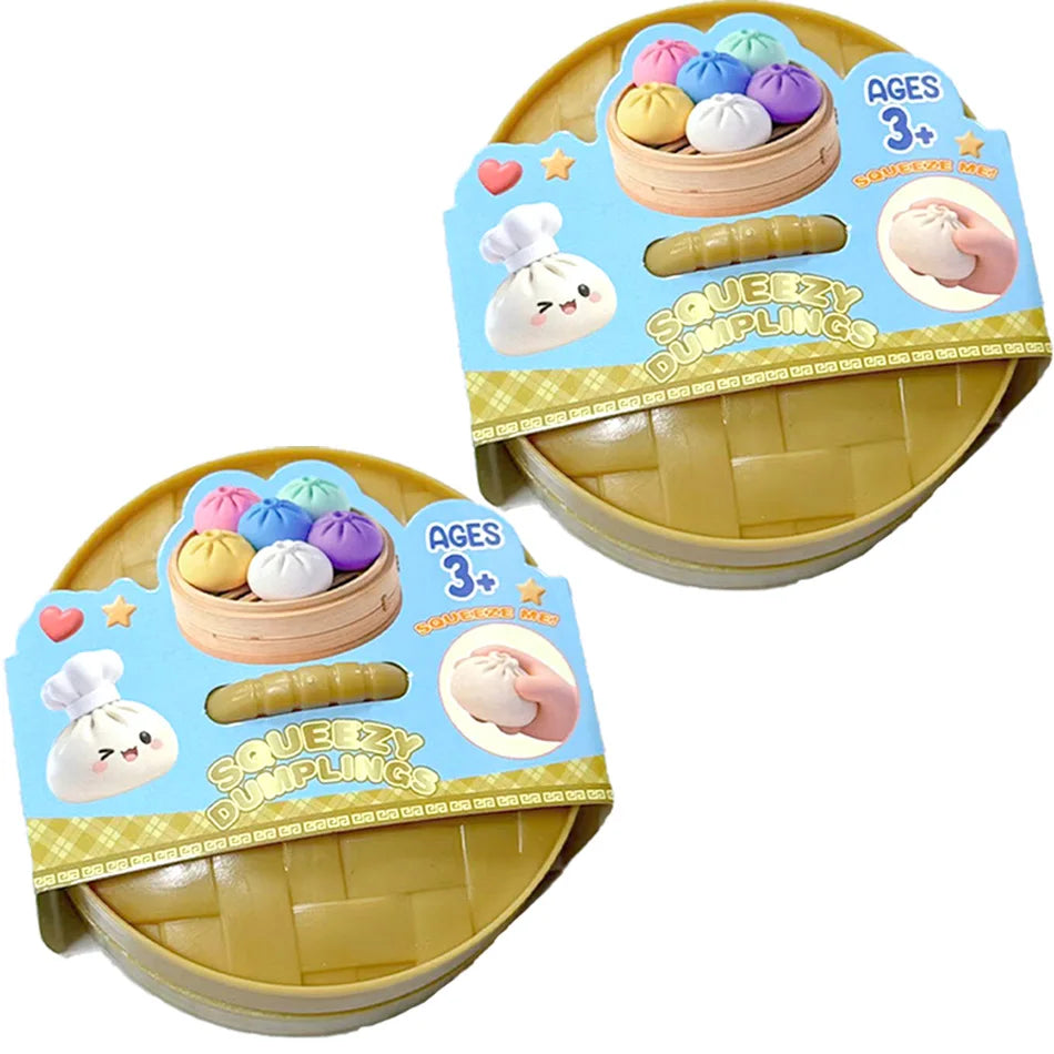 Glitter Dumpling Squishy Squeeze Toy (6 Styles)