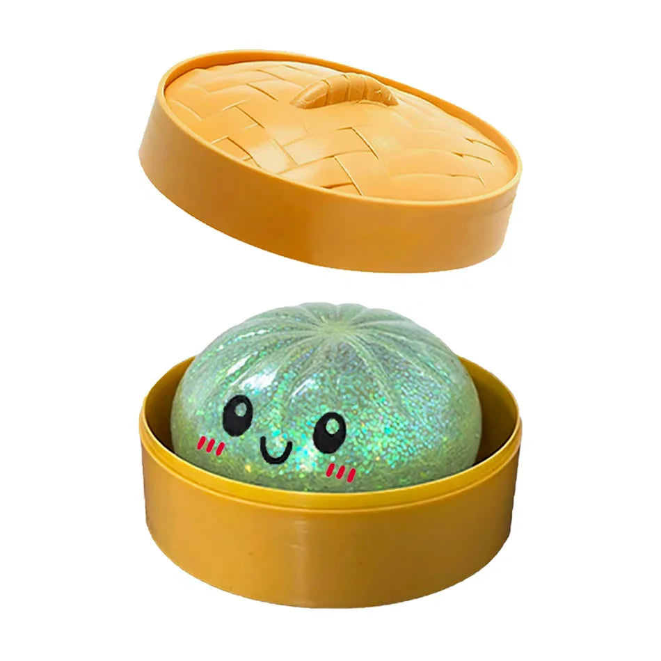 Glitter Dumpling Squishy Squeeze Toy (6 Styles)