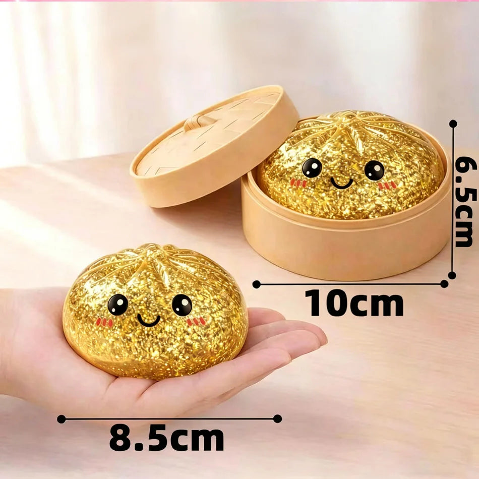 Glitter Dumpling Squishy Squeeze Toy (6 Styles)