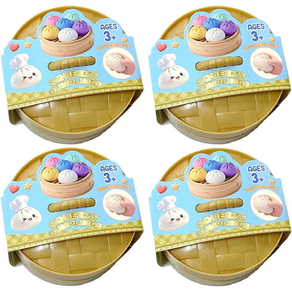 Glitter Dumpling Squishy Squeeze Toy (6 Styles)