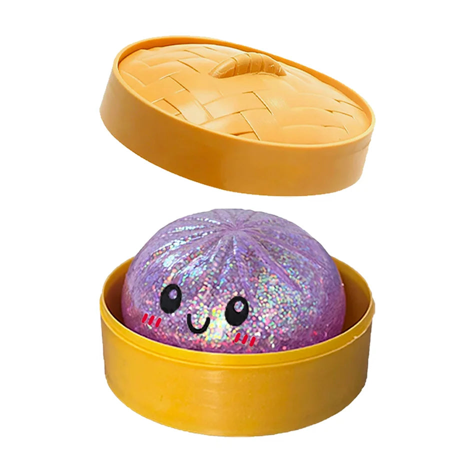 Glitter Dumpling Squishy Squeeze Toy (6 Styles)