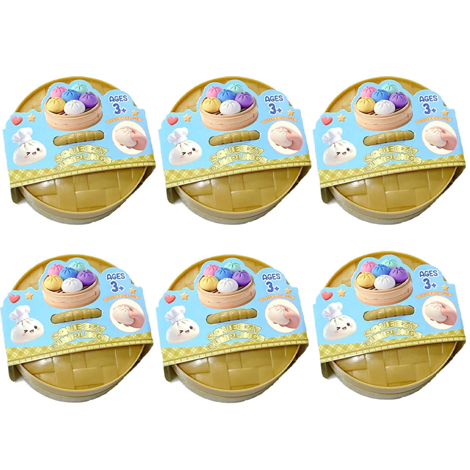 Glitter Dumpling Squishy Squeeze Toy (6 Styles)